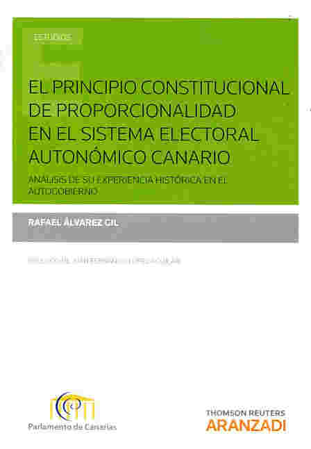 libro El principio constitucional de proporcionalidad en el sistema electoral autonomico canario